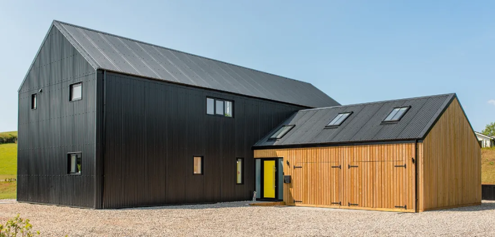 Cladco Corrugated Roofing and Cladding on a self-build project