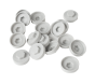 HC19 19mm colour caps White/00E55 (Pack of 100)