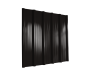 32/1000 Box Profile 0.5 Thick Black Polyester Paint Coated Roof Sheet