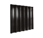34/1000 Box Profile 0.5 Thick Black Polyester Paint Coated Roof Sheet