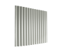 13/3 Corrugated 0.5 Thick PVC Plastisol Coated Roof Sheet - Goosewing Grey