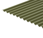 13/3 Corrugated 0.7 Thick Olive Green PVC Plastisol Coated Roof Sheet