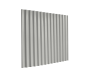 13/3 Corrugated 0.5 Thick Light Grey Polyester Paint Coated Roof Sheet