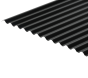 13/3 Corrugated 0.7 Thick Black Polyester Paint Coated Roof Sheet