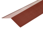 130º Ridge Flashings in PVC Plastisol Finish in 3m 200mm x 200mm - Chestnut