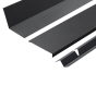 110° Lean-To Flashing and Z Bar Kit for Standing Seam - 3m-Nordic Night Black