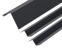 90° Corner Barge Flashing and Z Bar Kit for Standing Seam - 3m 120mm x 120mm -Nordic Night Black