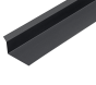 75° Mono Ridge Flashing Backer Plate for Standing Seam - 3m-Nordic Night Black