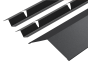 130° Ridge Flashing and Z-Bar Kit for Standing Seam - 3m-Nordic Night Black