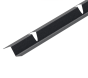 Z-Bar Flashing (Notched) for Standing Seam - 3m-Nordic Night Black
