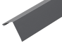 90° Corner Barge Flashing for Standing Seam - 3m 120mm x 120mm -Slate Grey
