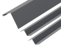 90° Corner Barge Flashing and Z Bar Kit for Standing Seam - 3m 120mm x 120mm 