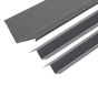 90° Internal Corner Barge Flashing and Z Bar Kit for Standing Seam - 3m 120mm x 120mm - Slate Grey