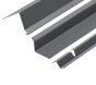 75° Mono Ridge Flashing and Backer Plate Kit for Standing Seam - 3m - Slate Grey