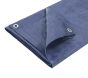 Blue Lightweight Waterproof Tarpaulin with Eyelets (80 GSM)