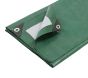 Green Mediumweight Mono Cover Tarpaulin with Eyelets (140 GSM)