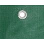 Green Mediumweight Mono Cover Tarpaulin with Eyelets (140 GSM)