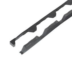 Pairs of profiled foam fillers to fit 32/1000 Supaseal (25mm) Black with 6mm base
