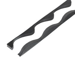 Pairs of fillers to fit 41/1000 Cladco Tileform profile Supaseal (25mm) Black with 6mm base