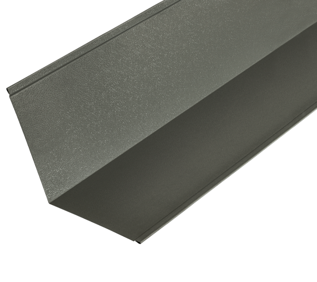 110° Abutment Flashings in PVC Plastisol Finish - 3m 200mm x 200mm Merlin Grey