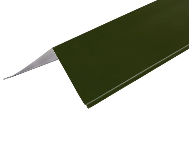 Corner Barge Flashings in Juniper Green Polyester Paint Finish - 3m 200 x 200mm