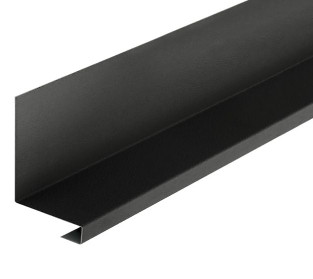 Drip Tray Flashings in PVC Plastisol Finish - 3m Black