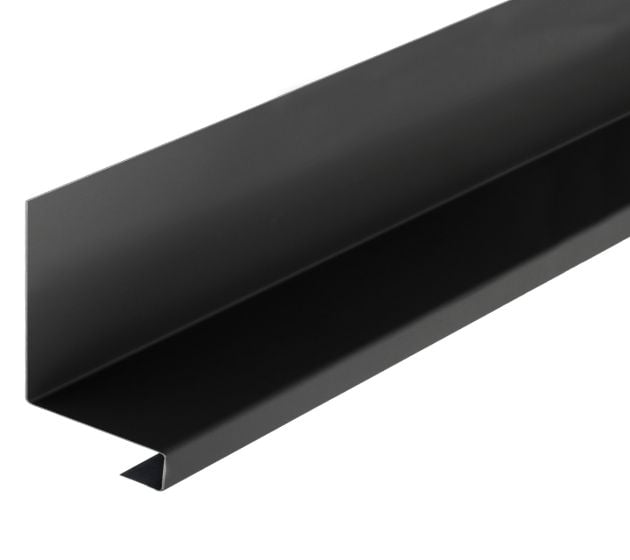 Drip Tray Flashings in Polyester Paint Finish - 3m Black