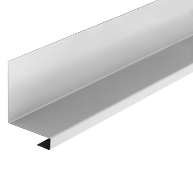Drip Tray Flashings in Polyester Paint Finish - 3m White
