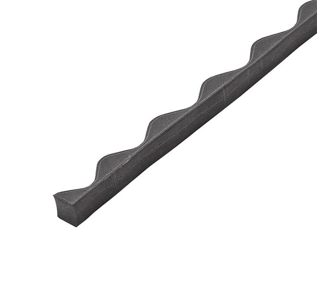 Corrugated 13/3 profiled foam fillers Supaseal (25mm) Black with 6mm base