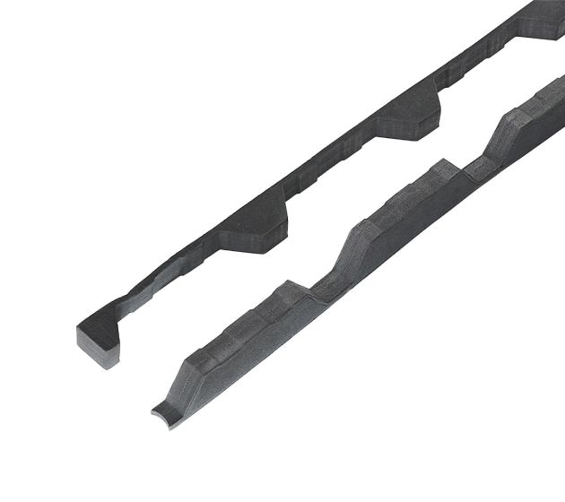 Pairs of profiled foam fillers to fit 32/1000 Supaseal (25mm) Black with 6mm base
