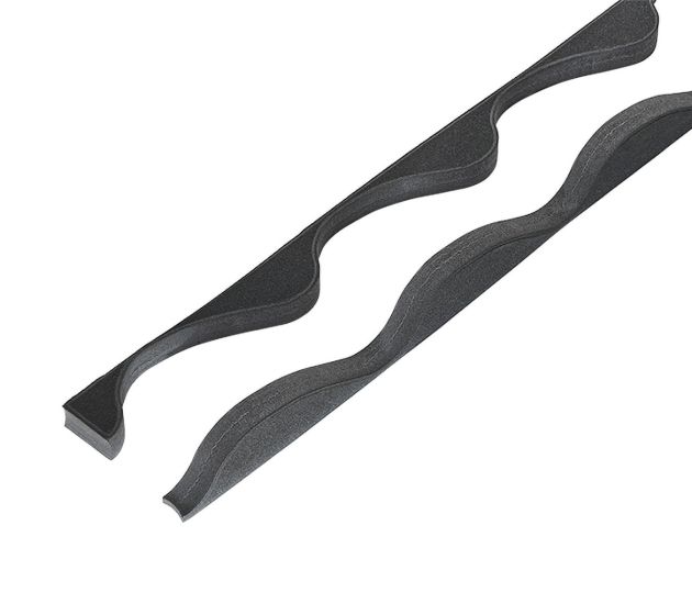 Pairs of fillers to fit 41/1000 Cladco Tileform profile Supaseal (25mm) Black with 6mm base