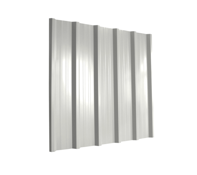32/1000 Box Profile 0.5 Thick Light Grey Polyester Paint Coated Roof Sheet