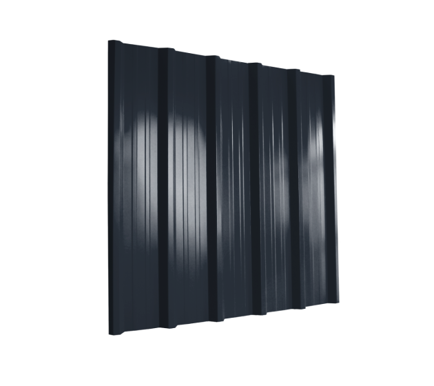 32/1000 Box Profile 0.5 Thick Slate Blue Polyester Paint Coated Roof Sheet