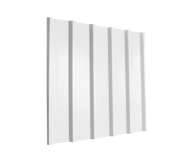 32/1000 Box Profile 0.5 Thick White Polyester Paint Coated Roof Sheet