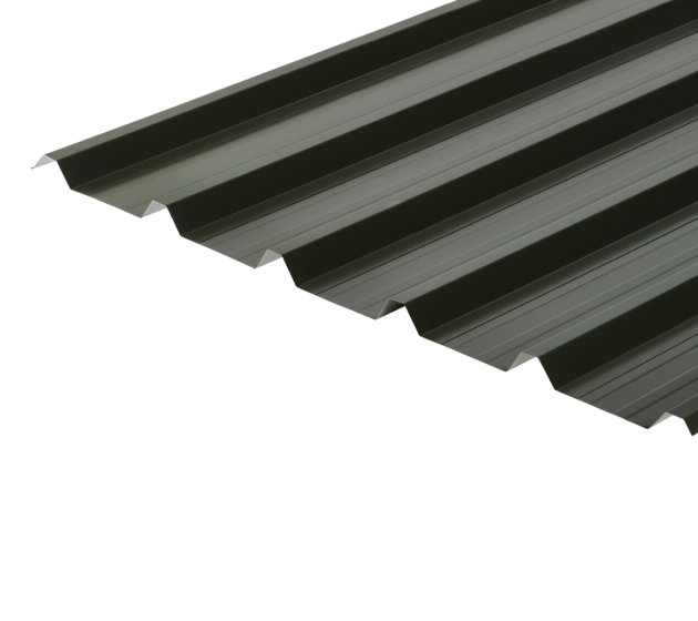 32/1000 Box Profile 0.7 Thick Juniper Green Polyester Paint Coated Roof Sheet