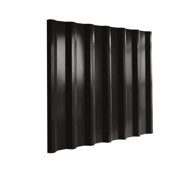 34/1000 Box Profile 0.5 Thick Black Polyester Paint Coated Roof Sheet