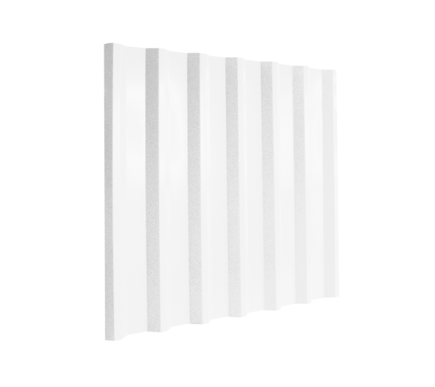 34/1000 Box Profile 0.5 Thick Polyester Paint Coated Roof Sheet - White