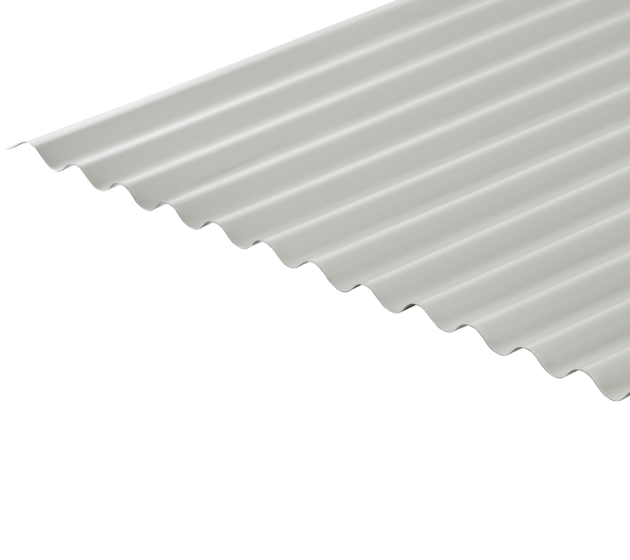 13/3 Corrugated 0.7 Thick White Polyester Paint Coated Roof Sheet