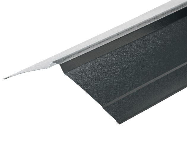Nordic Ridge Flashings in PVC Plastisol Finish in 3m 195 x 195mm - Anthracite