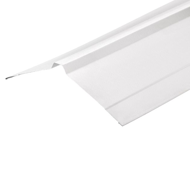 Nordic Ridge in White PVC Plastisol Finish in 3m 195 x 195mm