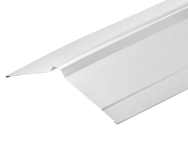 Nordic Ridge Flashings in Polyester Paint Finish - 3m 195 x 195mm - White