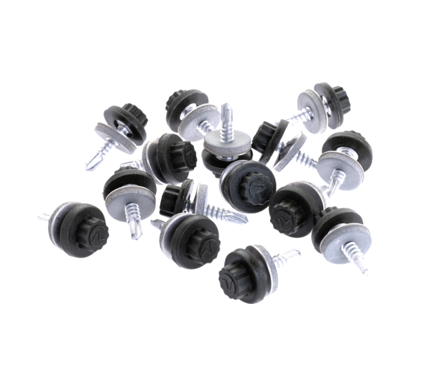 25mm Screws for Steel with Moulded Head (Pack of 100)