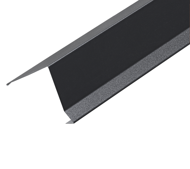 75° Mono Ridge Flashing for Standing Seam - 3m-Nordic Night Black