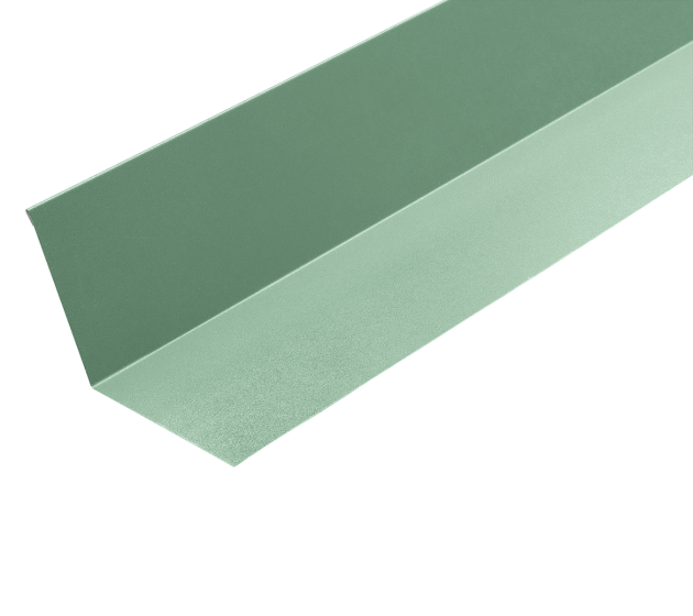 110° Lean-To Bottom Plate Flashing for Standing Seam - 3m-Silver Fir Green