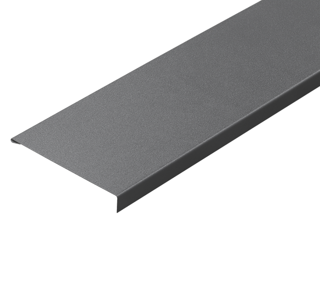 Lean-To Top Plate Flashing for Standing Seam - 3m-Slate Grey