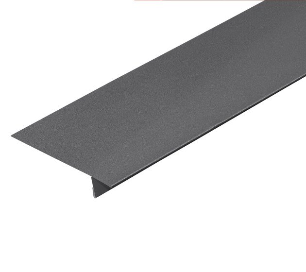Eaves Flashing for Standing Seam - 3m -Slate Grey