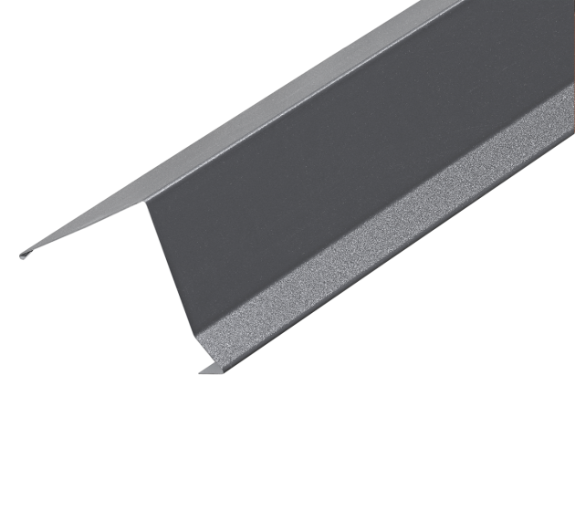 75° Mono Ridge Flashing for Standing Seam - 3m-Slate Grey