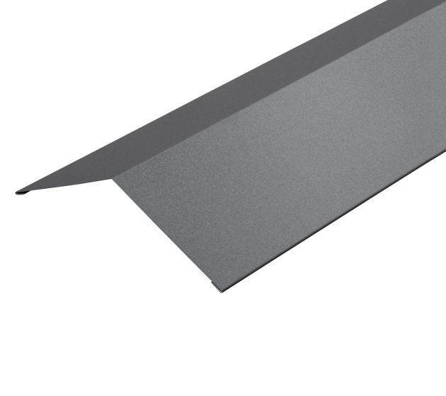 130° Ridge Flashing for Standing Seam - 3m 220mm x 220mm-Slate Grey