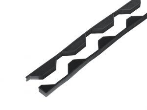 Pairs of profiled foam fillers to fit 34/1000 Supaseal (25mm) Black with 6mm base