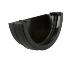 Brett Martin 112mm Roundstyle PVC External Stop End in Black